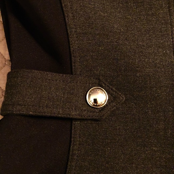 Burberry London (like new) Dark grey & black dress, fits more like a size 2 ) - Picture 10 of 16